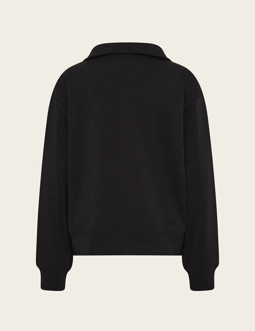 Women's Quarter Zip Sweater - Black - Image 10