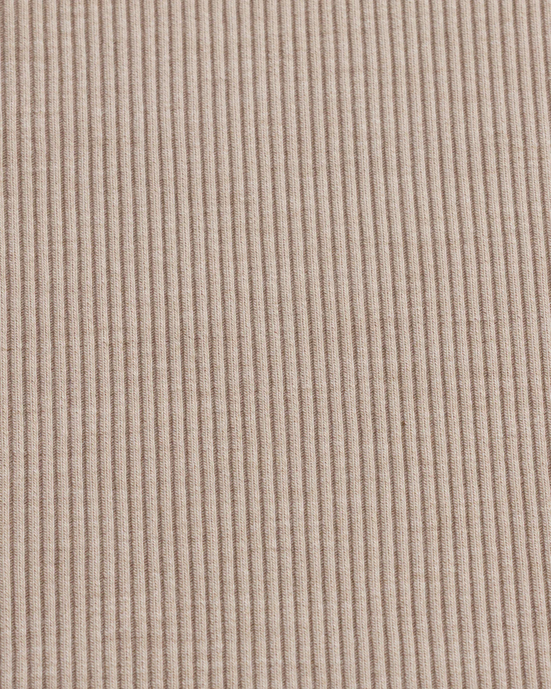 Women's Ribbed Crew Neck T-Shirt - Stone - Image 6