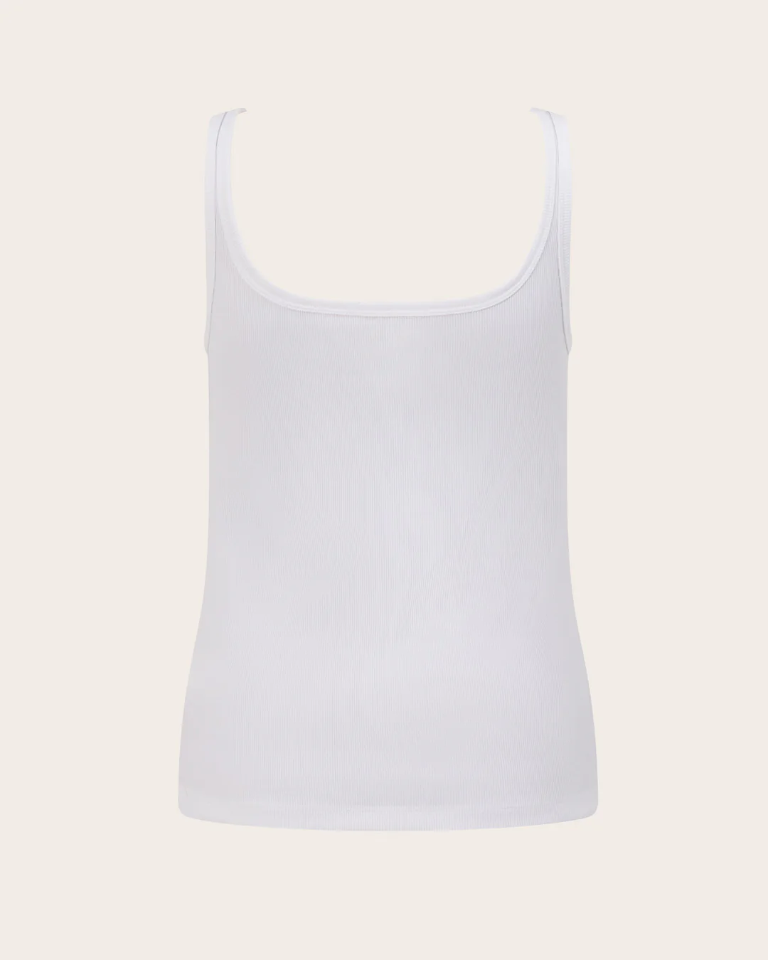 Women's Ribbed Tank Top - White - Image 20