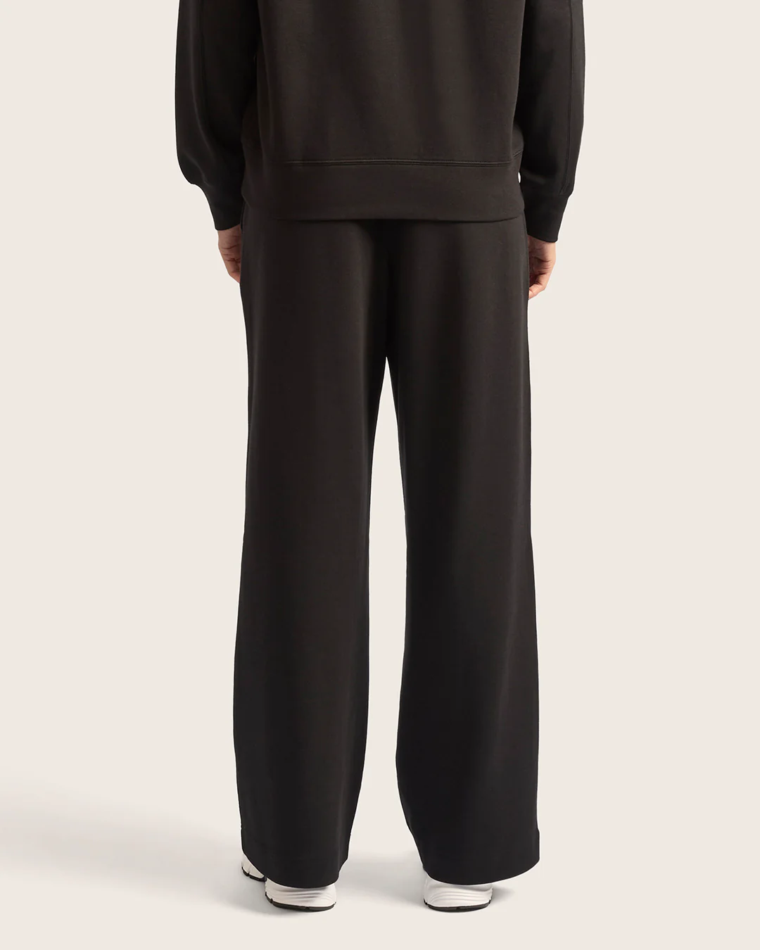 Women's Straight Leg Sweat Pants - Black - Image 4