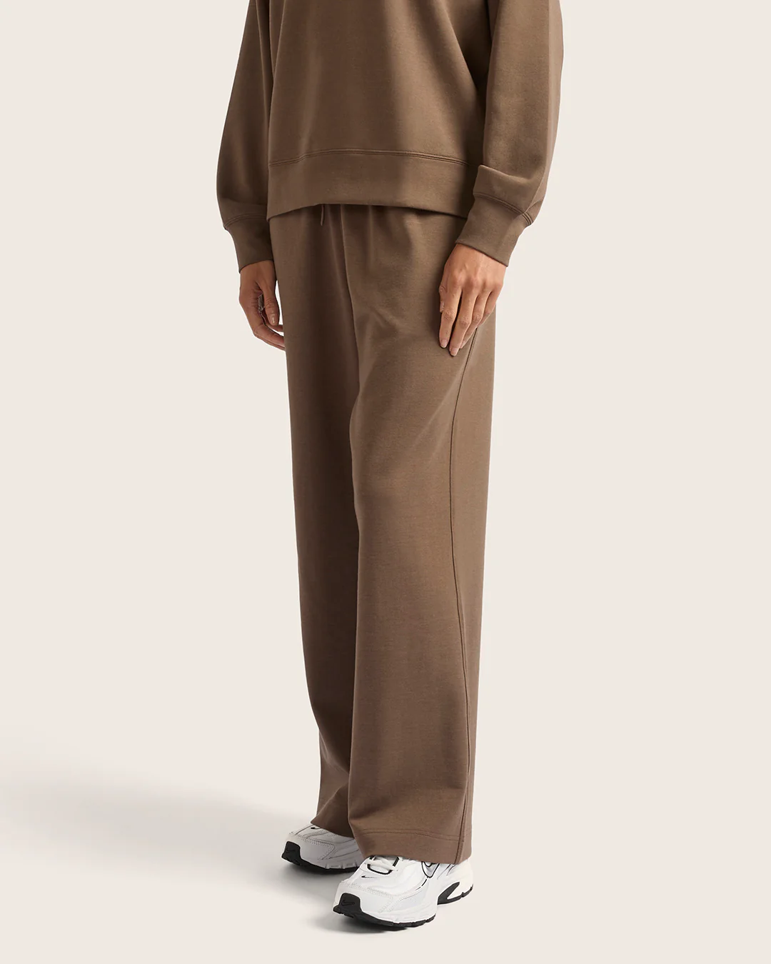 Women's Straight Leg Sweat Pants - Oyster - Image 5