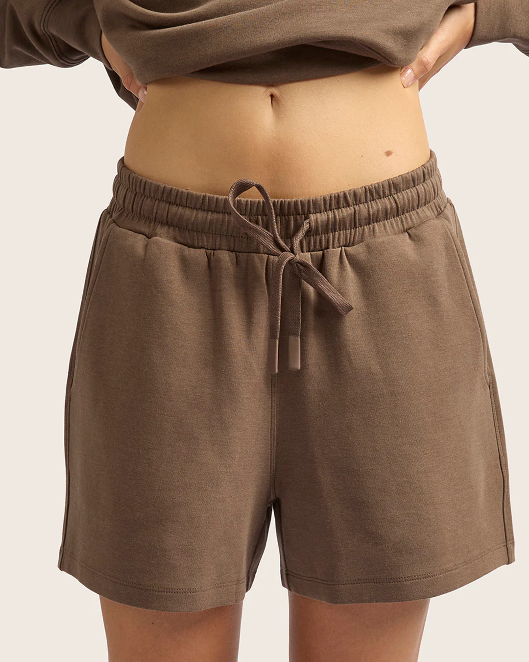 Women's Sweat Shorts 3" - Oyster - Image 6